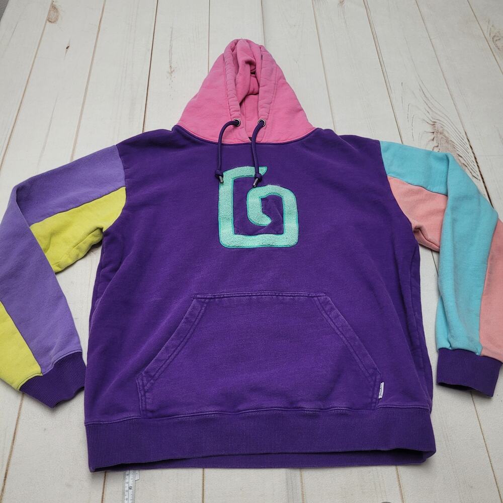 Karl Jacobs Enchantment colorblock purple pullover hoodie Youtuber 2021 retro